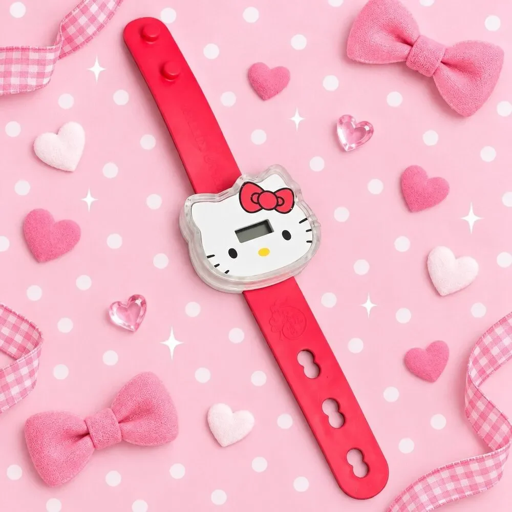 2010 Hello Kitty 50th Anniversary McDonald’s Digital Wristwatch Red Need Battery